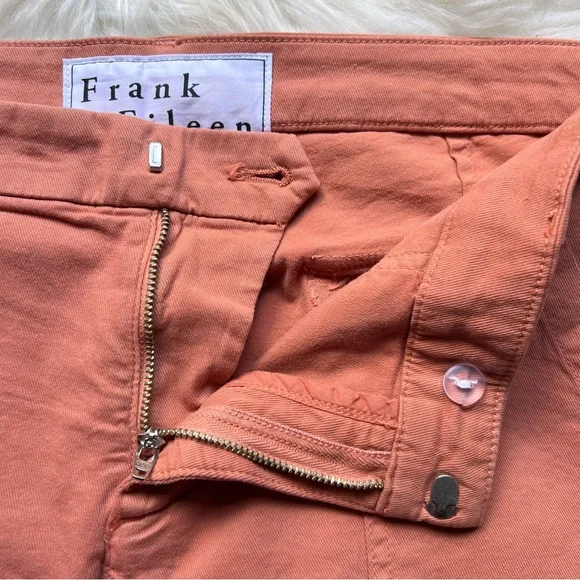 NEW Frank & Eileen BLACK-ROCK Utility Pant Sz 10 ITALIAN PEACHED TWILL Pumpkin - Picture 7 of 16